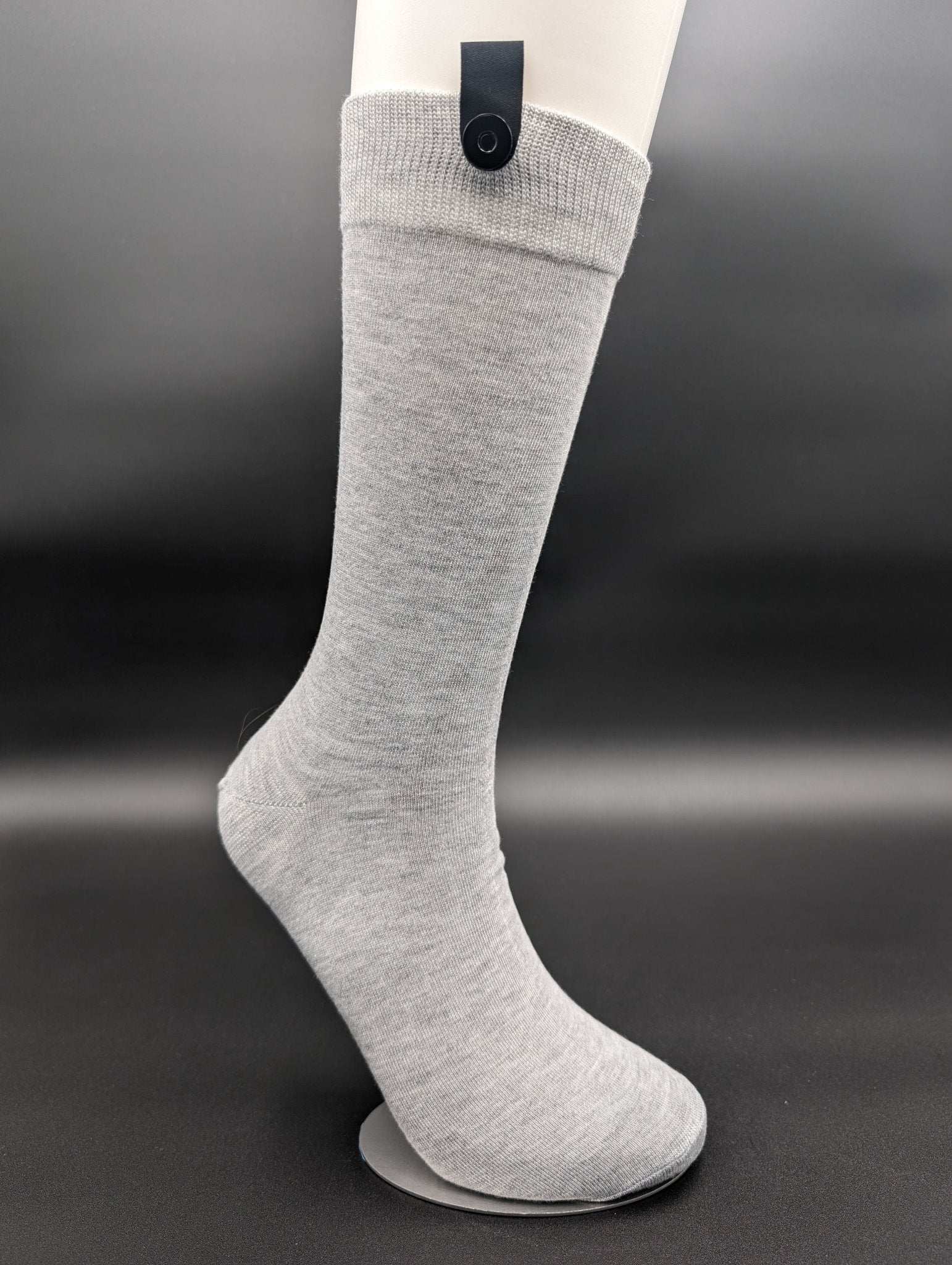 Greenland Light Grey Boardroom Socks – Magnetic Lock and Loop Design - Le Loxx
