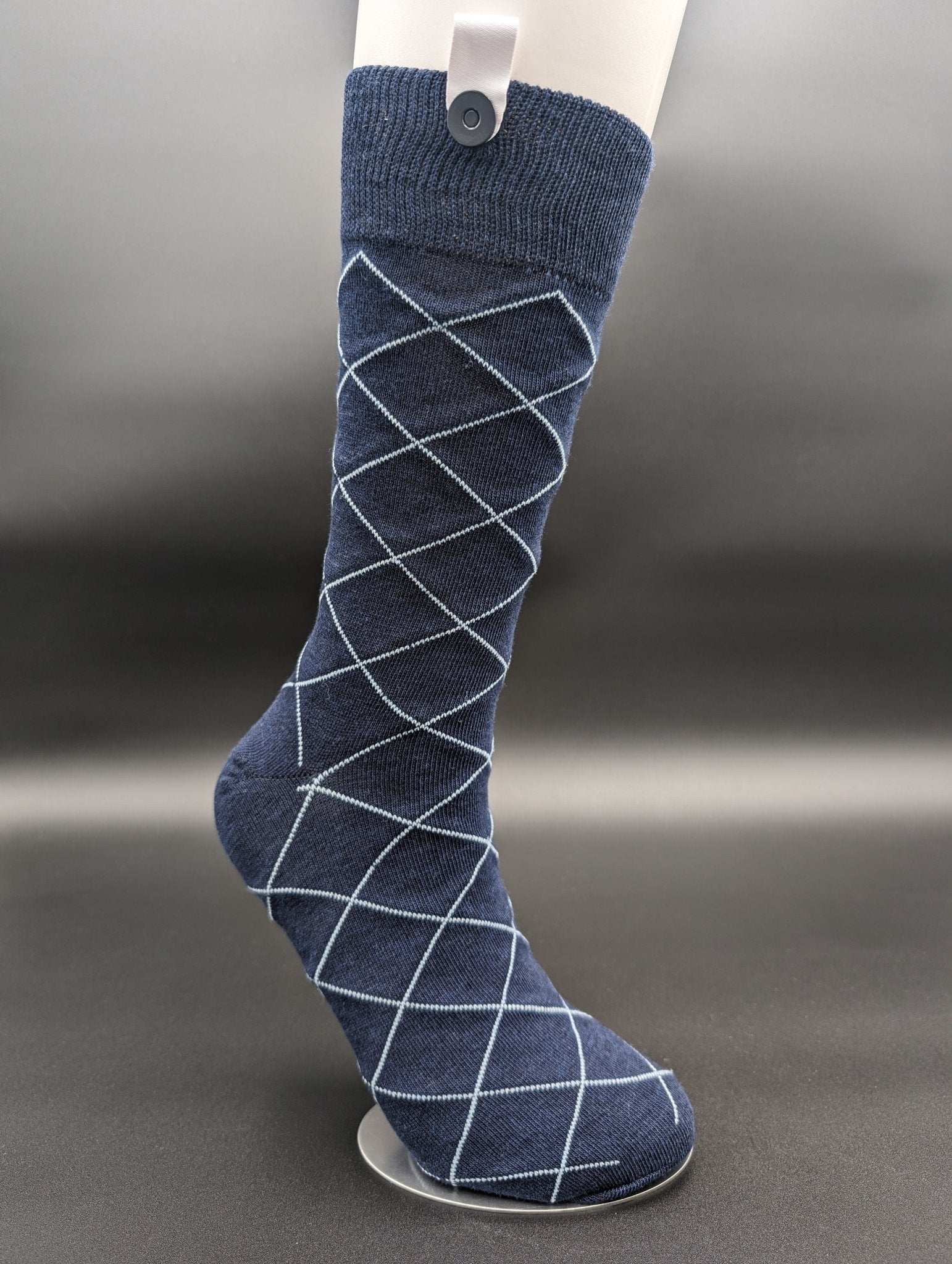 South of France Blue Executive Socks – Magnetic Lock and Loop Design - Le Loxx