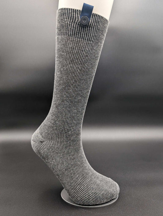 South of France Grey Executive Socks – Magnetic Lock and Loop Design - Le Loxx