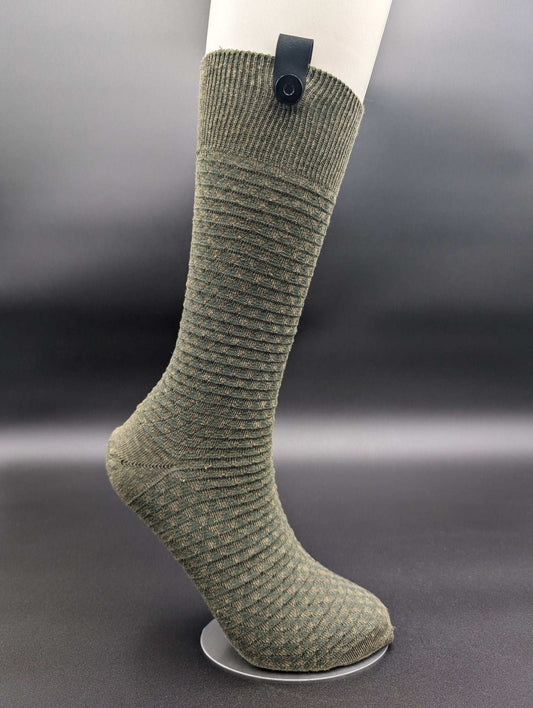 South of France Green Executive Socks – Magnetic Lock and Loop Design - Le Loxx