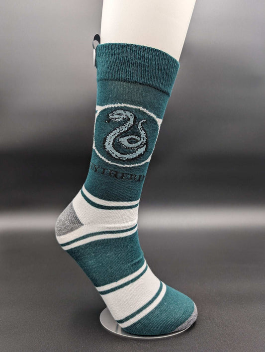 Witch & Warlock Green Crew Socks – Magnetic Lock and Loop Design - Le Loxx