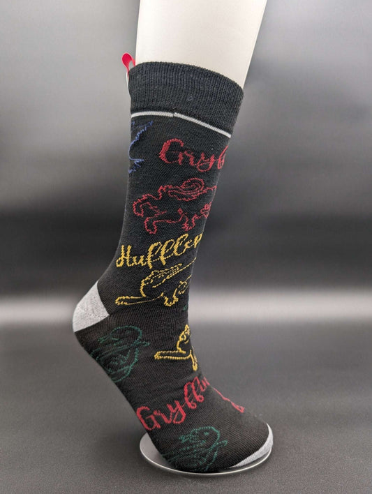 Witch & Warlock Dark Crew Socks – Magnetic Lock and Loop Design - Le Loxx