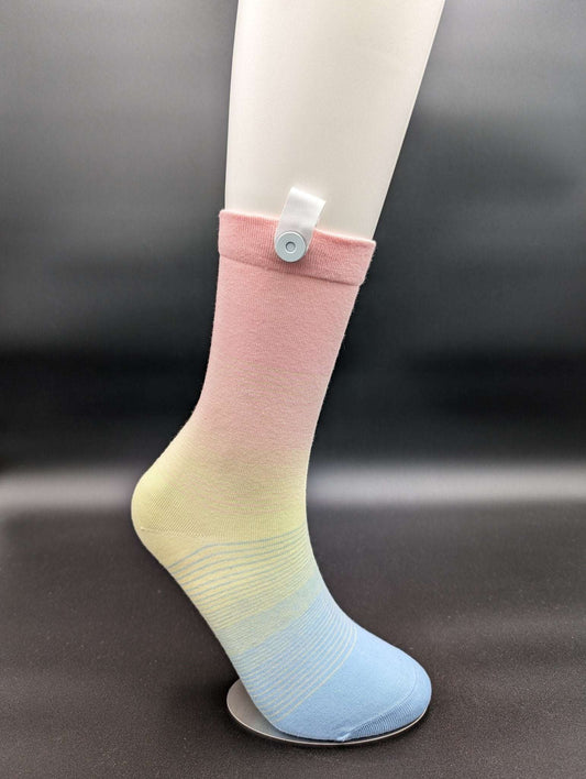 Corona Del Mar Yellow Crew socks - Le Loxx