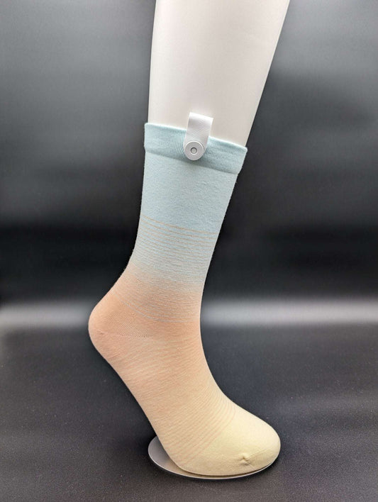 Corona Del Mar Orange crew socks - Le Loxx