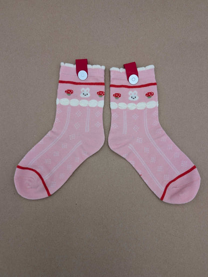 Lune Cotton Candy Kids Socks – Magnetic Lock and Loop Design - Le Loxx