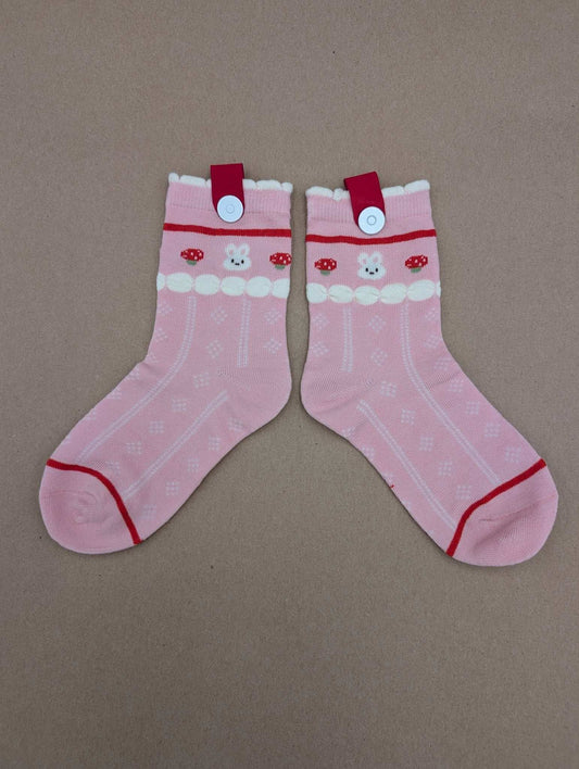 Lune Cotton Candy Kids Socks – Magnetic Lock and Loop Design - Le Loxx