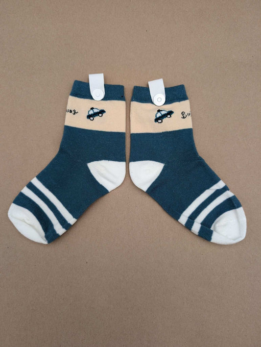 Benja Blue Car kids socks - Le Loxx