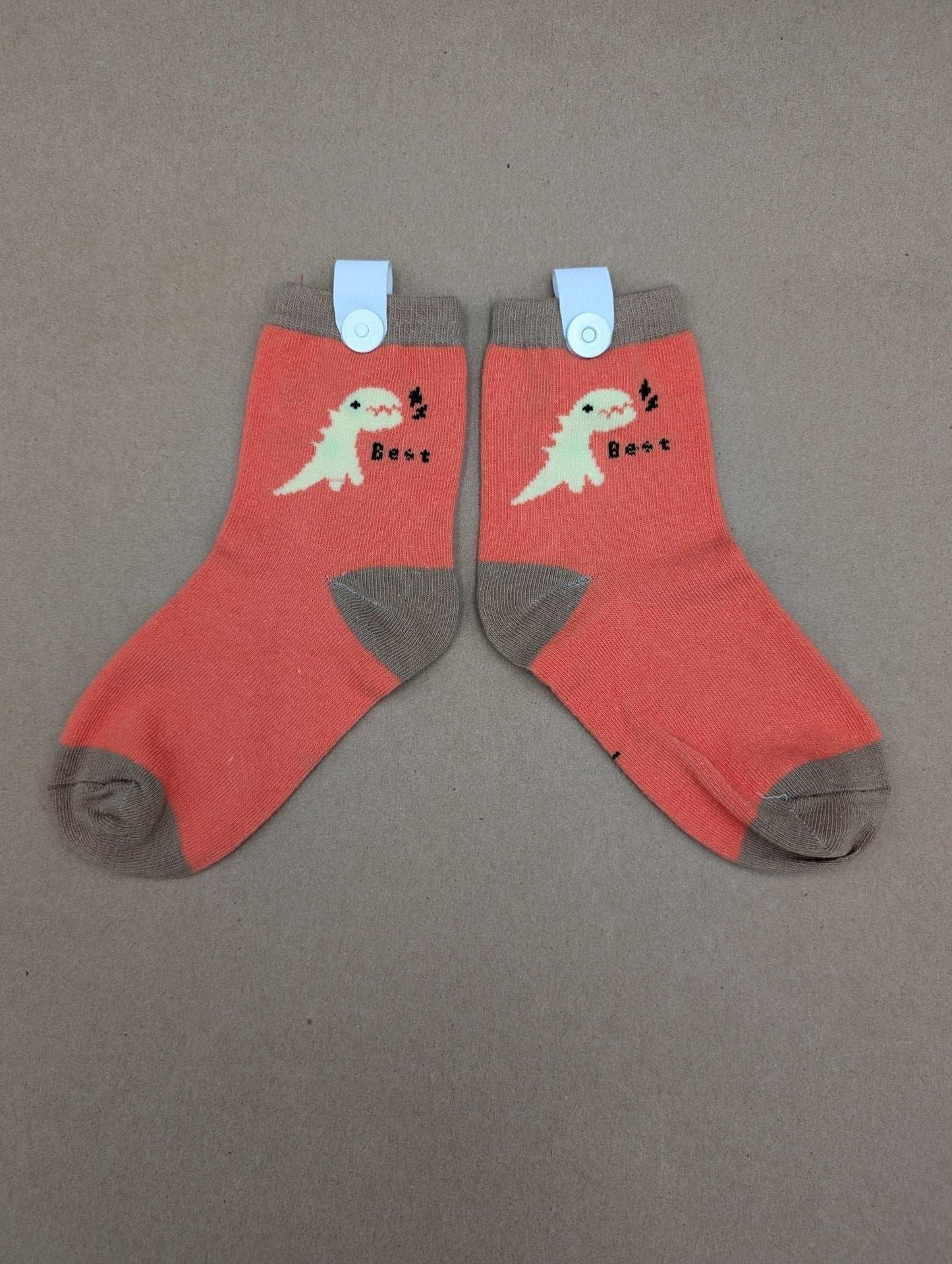 Benja Red Dino Kids Socks - Le Loxx