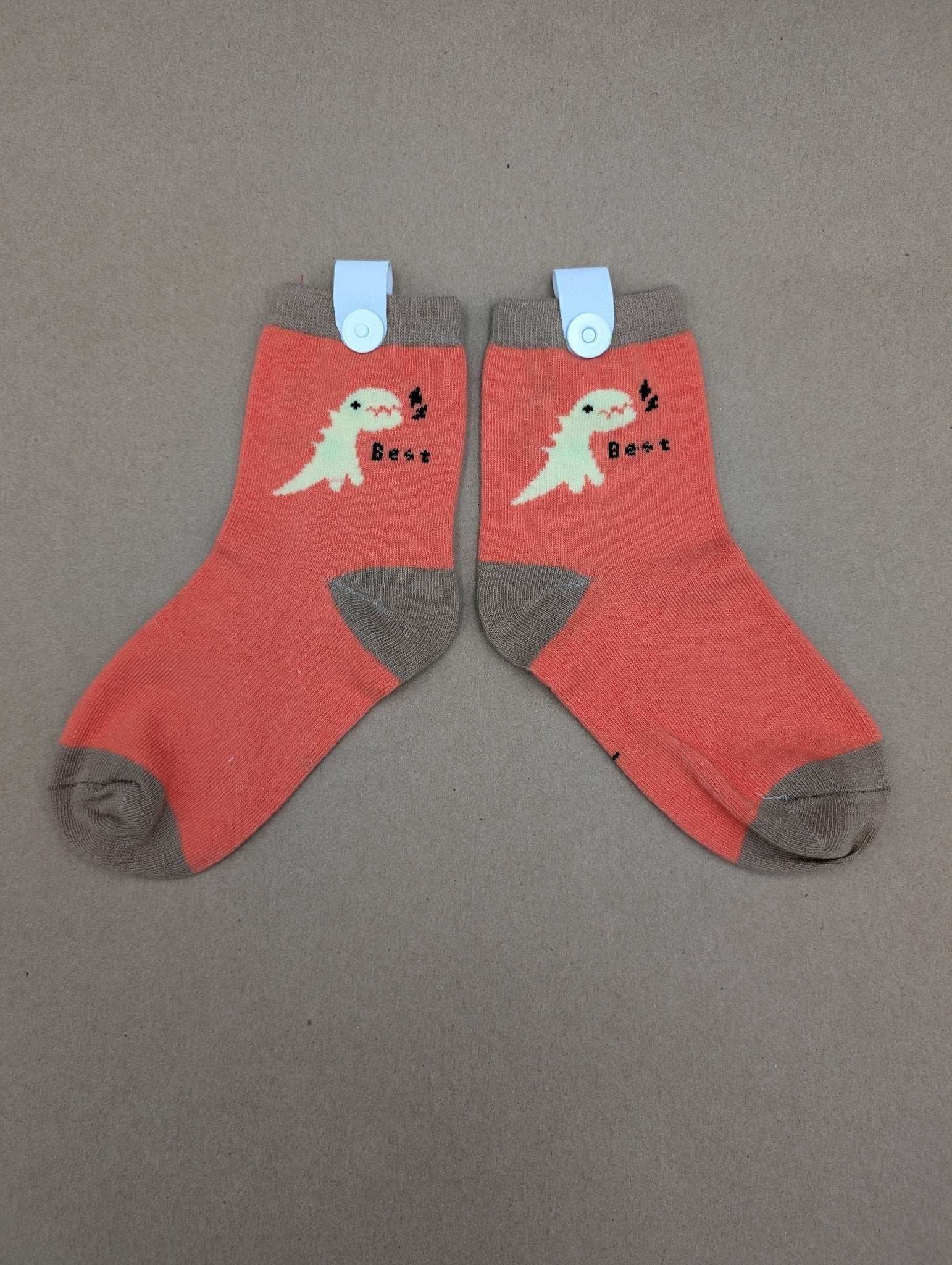 Benja Red Dino Kids Socks - Le Loxx
