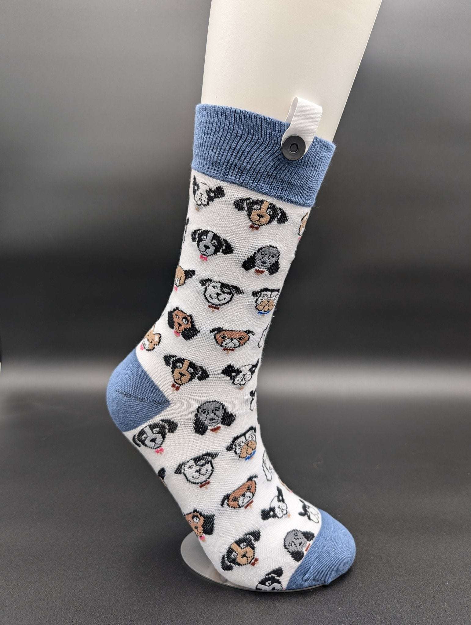 Phoenix White Dogs Crew Socks – Magnetic Lock and Loop Design - Le Loxx