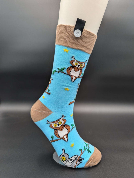 Phoenix Owl Crew Socks – Magnetic Lock and Loop Design - Le Loxx
