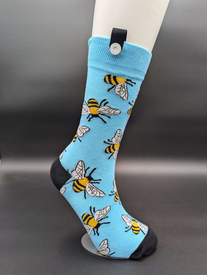 Phoenix Busy Bee Crew Socks – Magnetic Lock and Loop Design - Le Loxx