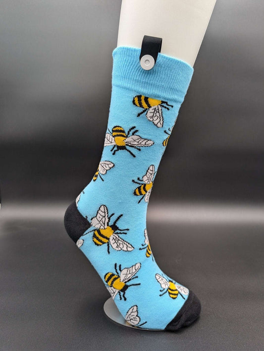Phoenix Busy Bee Crew Socks – Magnetic Lock and Loop Design - Le Loxx