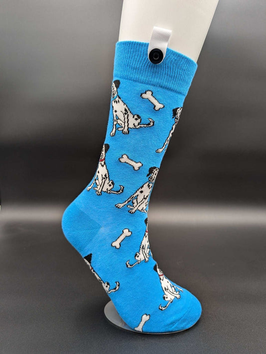 Phoenix Dog n Bone Crew Socks – Magnetic Lock and Loop Design - Le Loxx