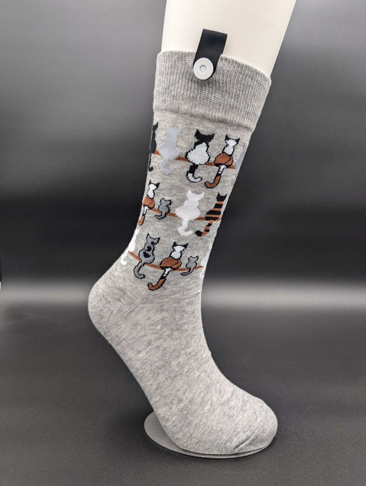 Phoenix Kitties Crew Socks – Magnetic Lock and Loop Design - Le Loxx