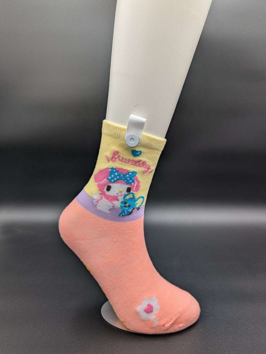 Melo Heeee Novelty Socks – Magnetic Lock and Loop Design - Le Loxx