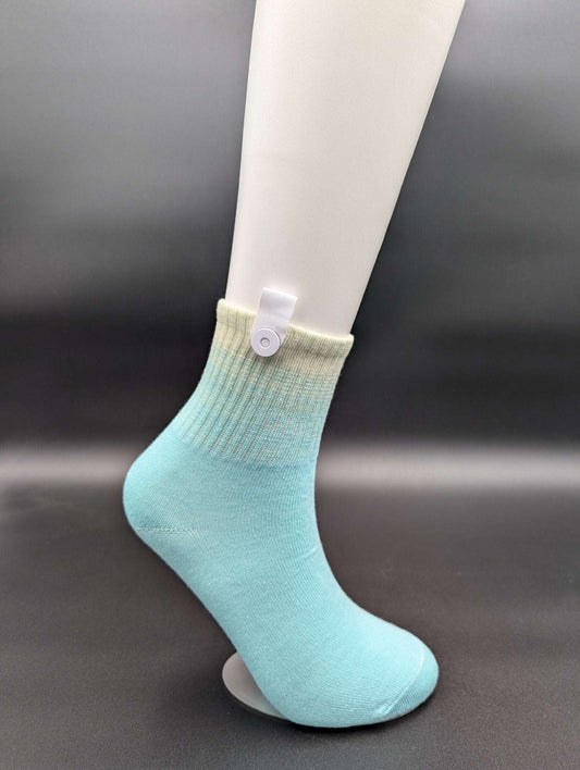 Aspen Turquoise high ankle socks - Le Loxx