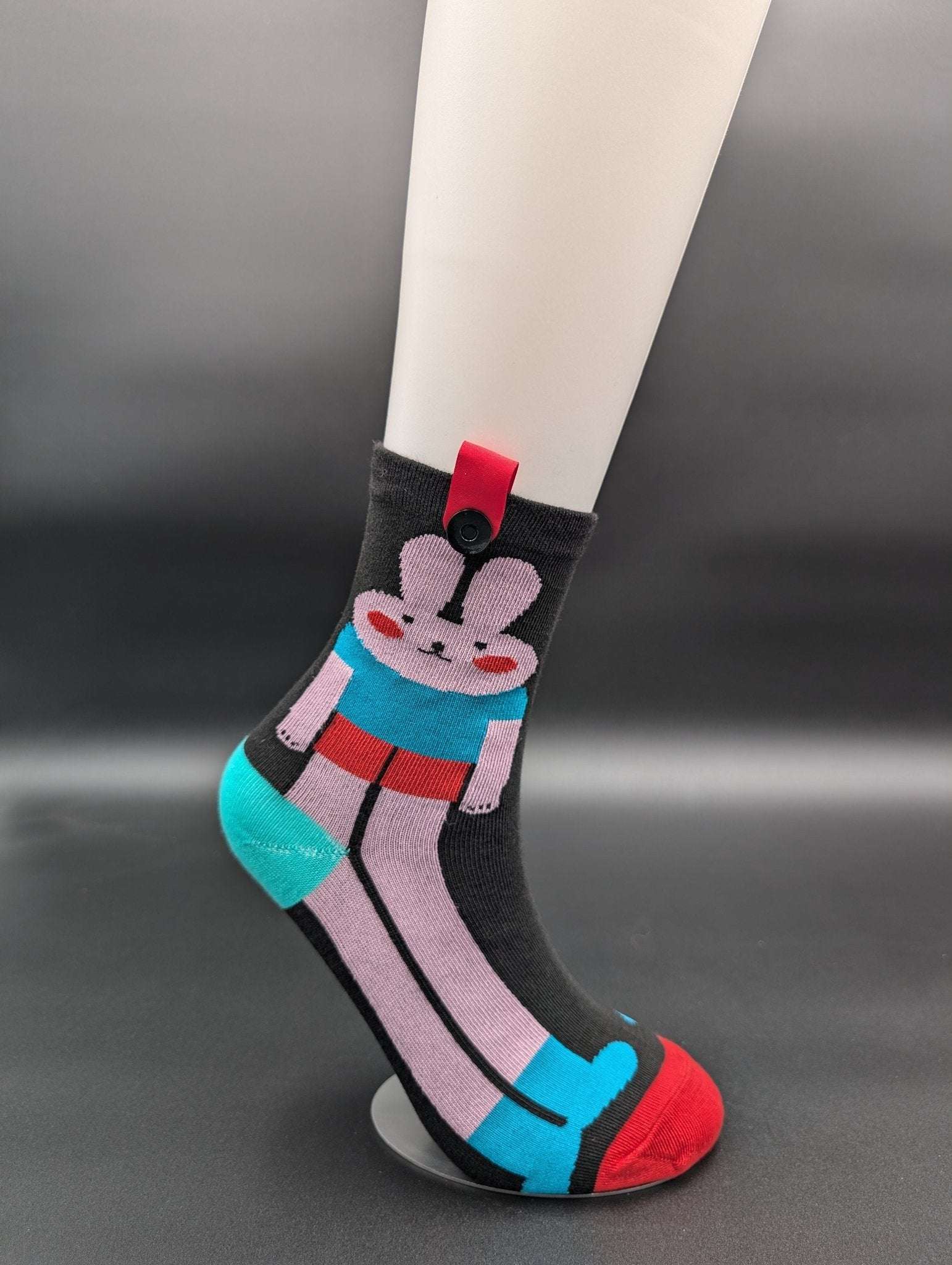 Le Bunny Dad Novelty Socks – Magnetic Lock and Loop Design - Le Loxx