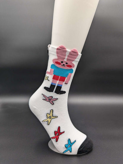 Le Bunny Hey Brother Novelty Socks – Magnetic Lock and Loop Design - Le Loxx
