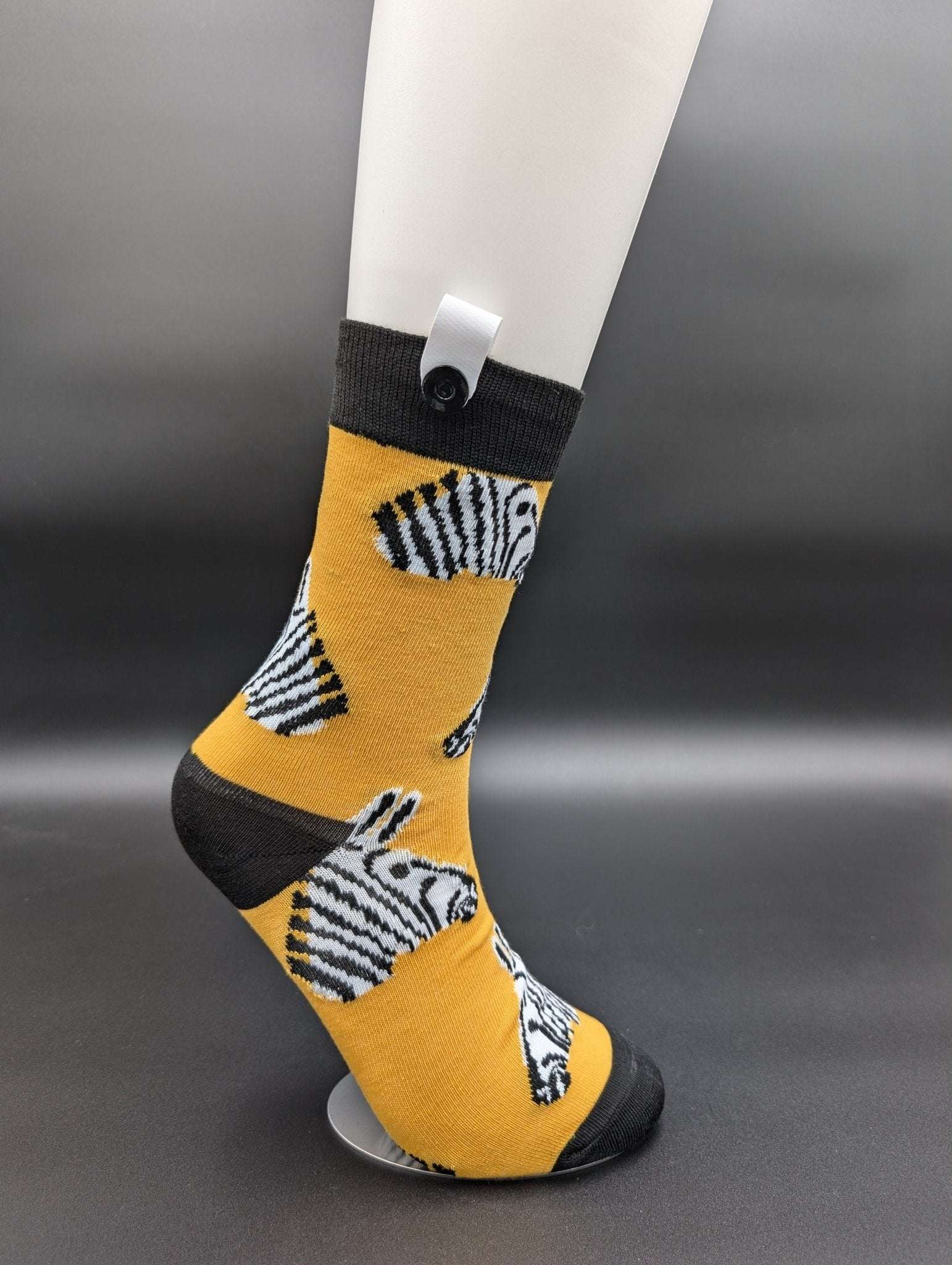San Francisco Zebra novelty Crew socks - Le Loxx