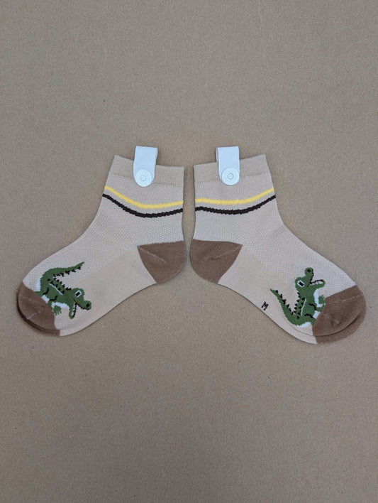 Fos Light Brown kids socks - Le Loxx