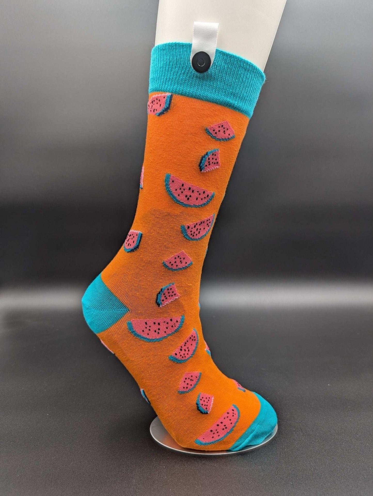Hawaii Orange Watermelon Crew Socks – Magnetic Lock and Loop Design - Le Loxx