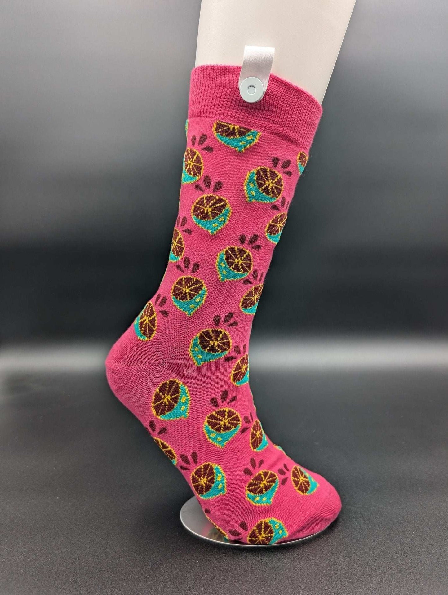 Hawaii Pink Guava Crew Socks – Magnetic Lock and Loop Design - Le Loxx