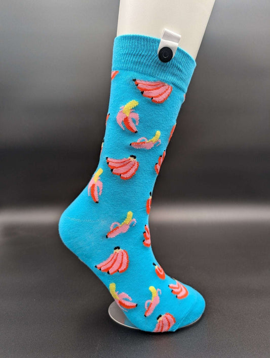 Hawaii Banana Crew Socks – Magnetic Lock and Loop Design - Le Loxx