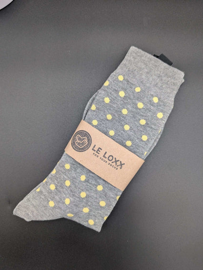 Alaskan Summer Polka Dot Crew socks - Le Loxx
