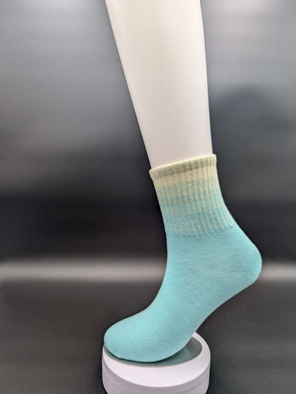 Aspen Turquoise high ankle socks - Le Loxx