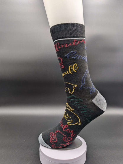 Witch & Warlock Dark Crew Socks – Magnetic Lock and Loop Design - Le Loxx