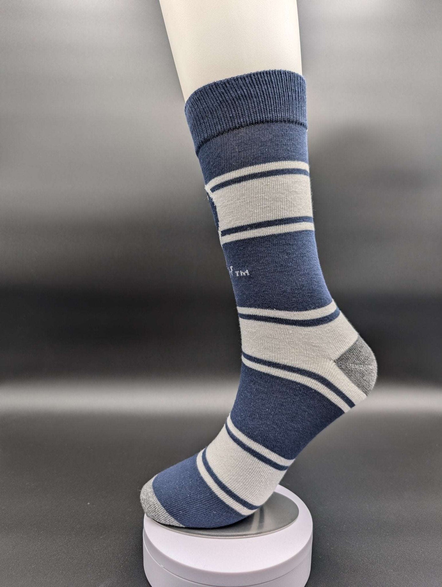 Witch & Warlock Blue Crew Socks – Magnetic Lock and Loop Design - Le Loxx