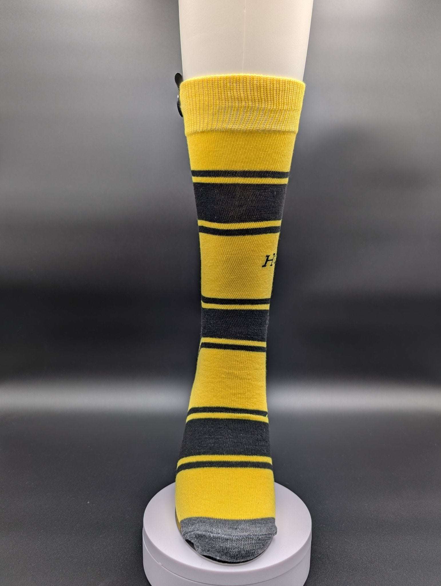 Witch & Warlock Yellow Crew Socks – Magnetic Lock and Loop Design - Le Loxx