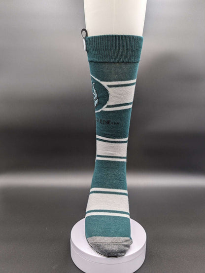 Witch & Warlock Green Crew Socks – Magnetic Lock and Loop Design - Le Loxx