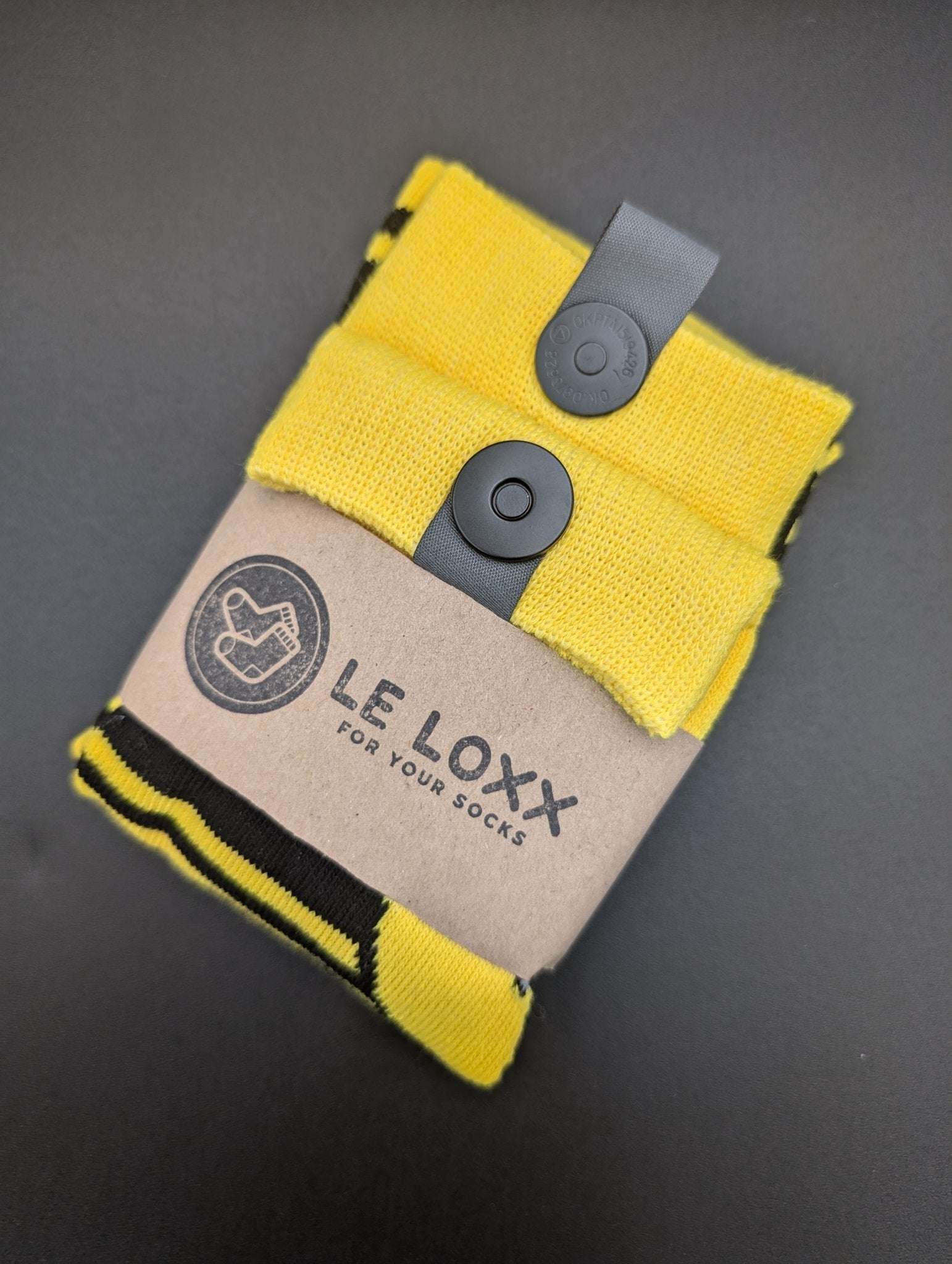 Witch & Warlock Yellow Crew Socks – Magnetic Lock and Loop Design - Le Loxx