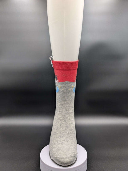 Bali Red high ankle socks - Le Loxx