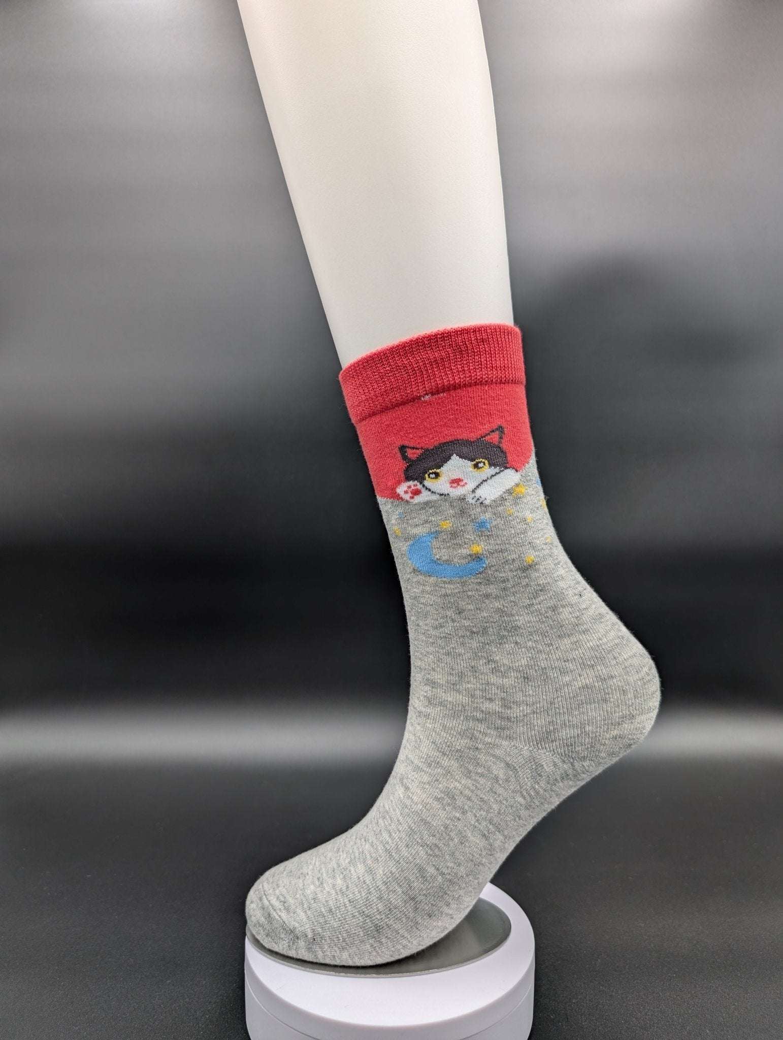 Bali Red high ankle socks - Le Loxx