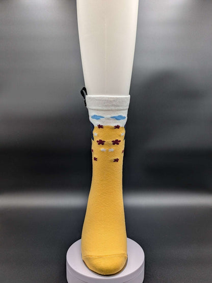 Bali Yellow high ankle socks - Le Loxx