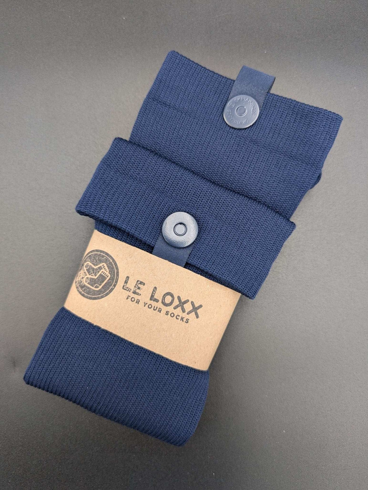 Berlin Navy Blue compression socks - Le Loxx