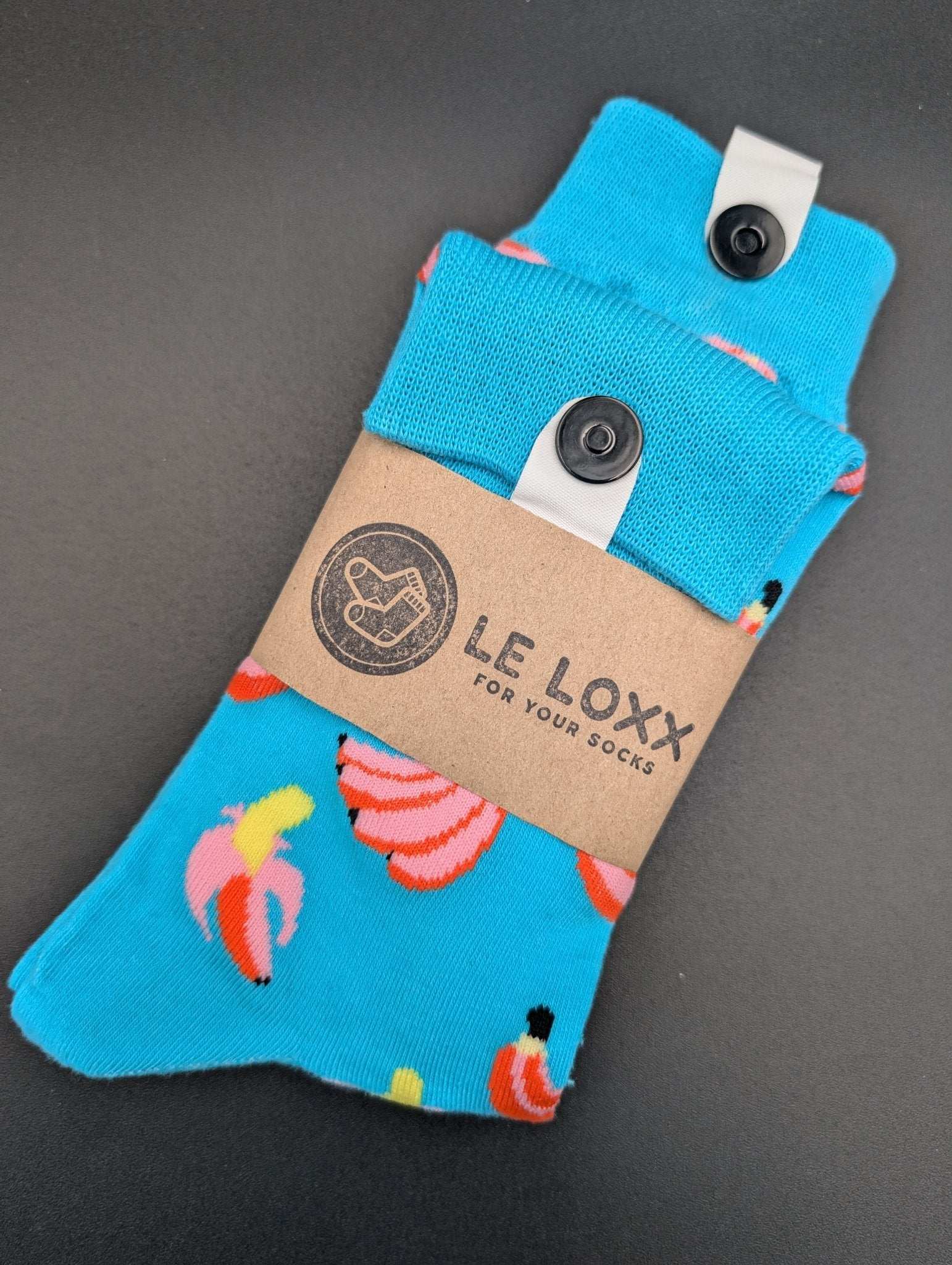 Hawaii Banana Crew Socks – Magnetic Lock and Loop Design - Le Loxx