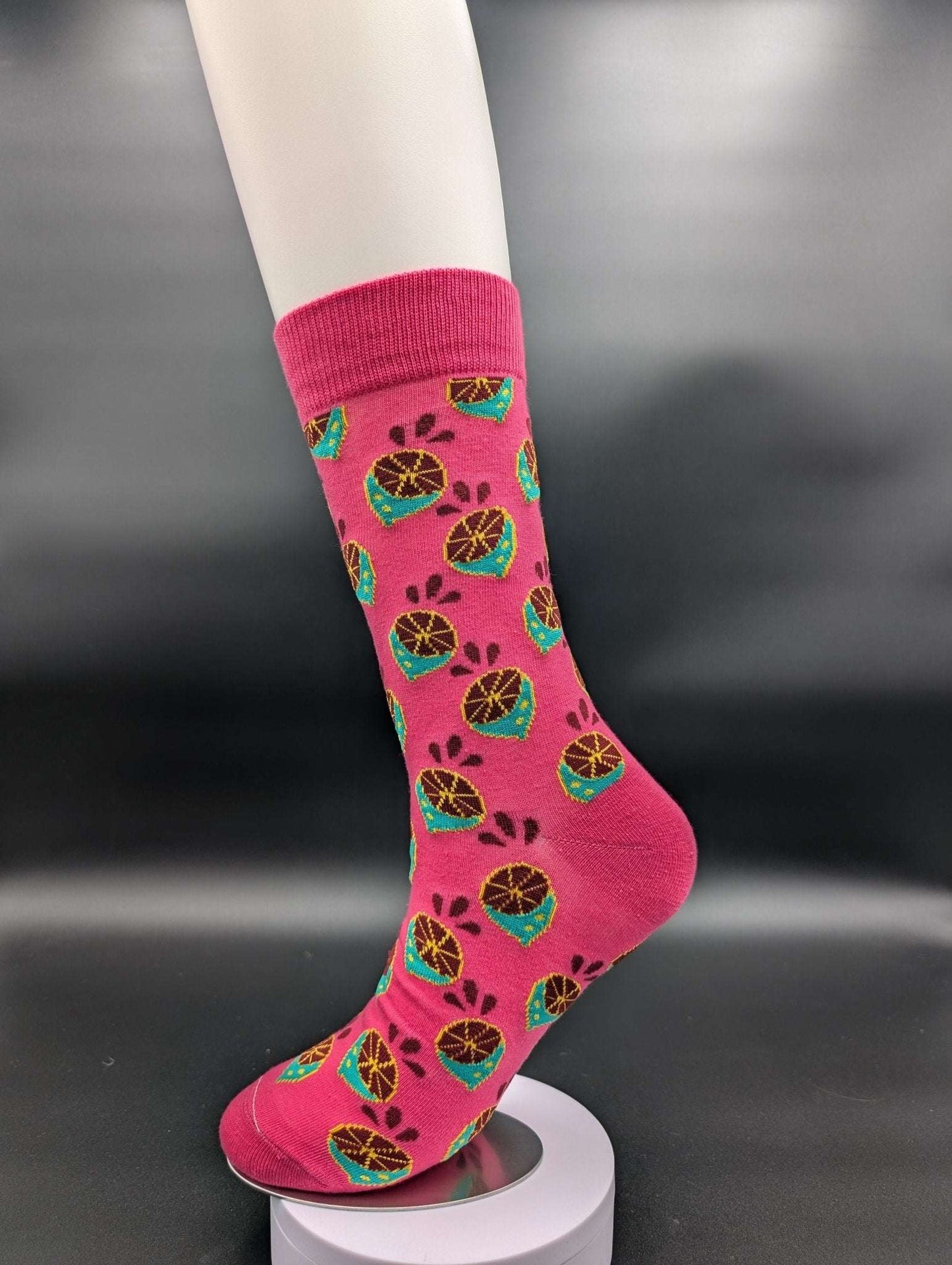 Hawaii Pink Guava Crew Socks – Magnetic Lock and Loop Design - Le Loxx