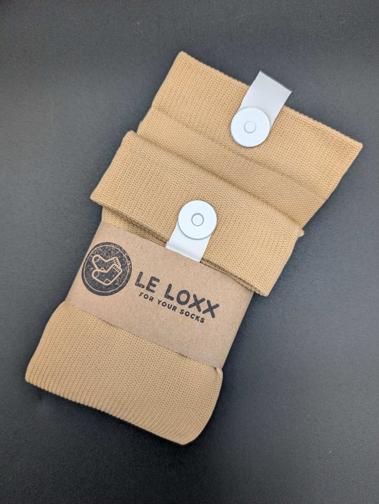 Helsinki Tan Compression Socks – Magnetic Lock and Loop Design - Le Loxx