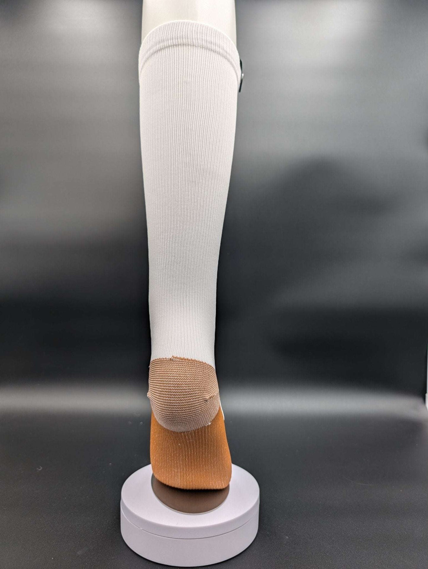 Helsinki White Compression Socks – Magnetic Lock and Loop Design - Le Loxx