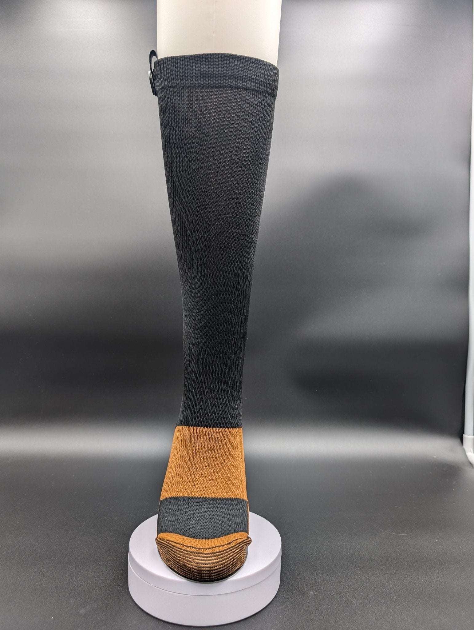 Helsinki Black Compression Socks – Magnetic Lock and Loop Design - Le Loxx
