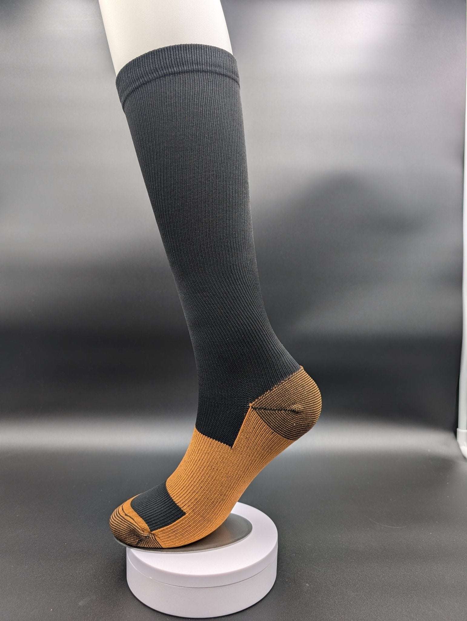 Helsinki Black Compression Socks – Magnetic Lock and Loop Design - Le Loxx