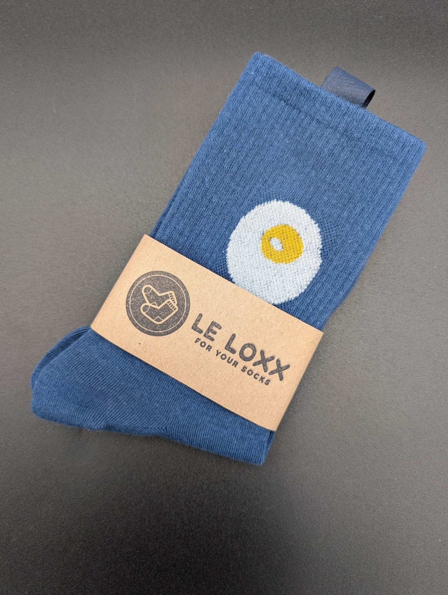 Honolulu Sunny Side Up Crew Socks – Magnetic Lock and Loop Design - Le Loxx