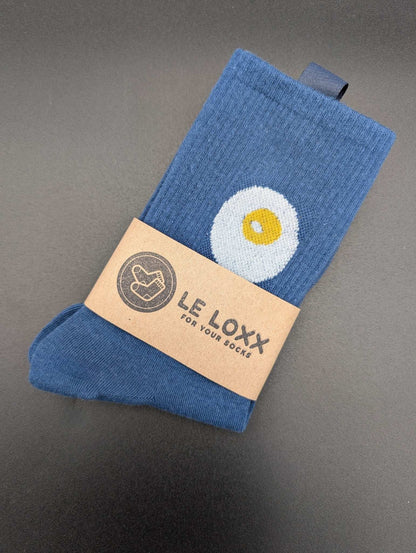 Honolulu Sunny Side Up Crew Socks – Magnetic Lock and Loop Design - Le Loxx
