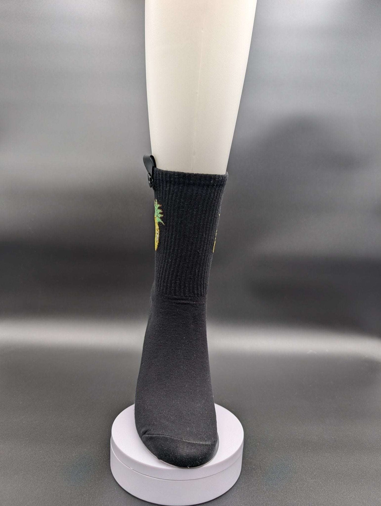 Honolulu Pineapple Crew Socks – Magnetic Lock and Loop Design - Le Loxx