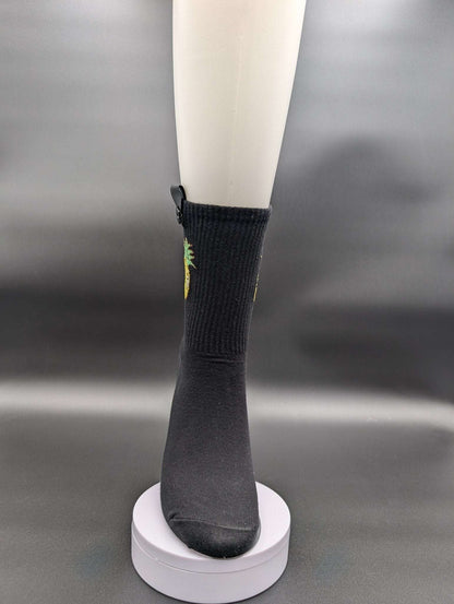 Honolulu Pineapple Crew Socks – Magnetic Lock and Loop Design - Le Loxx