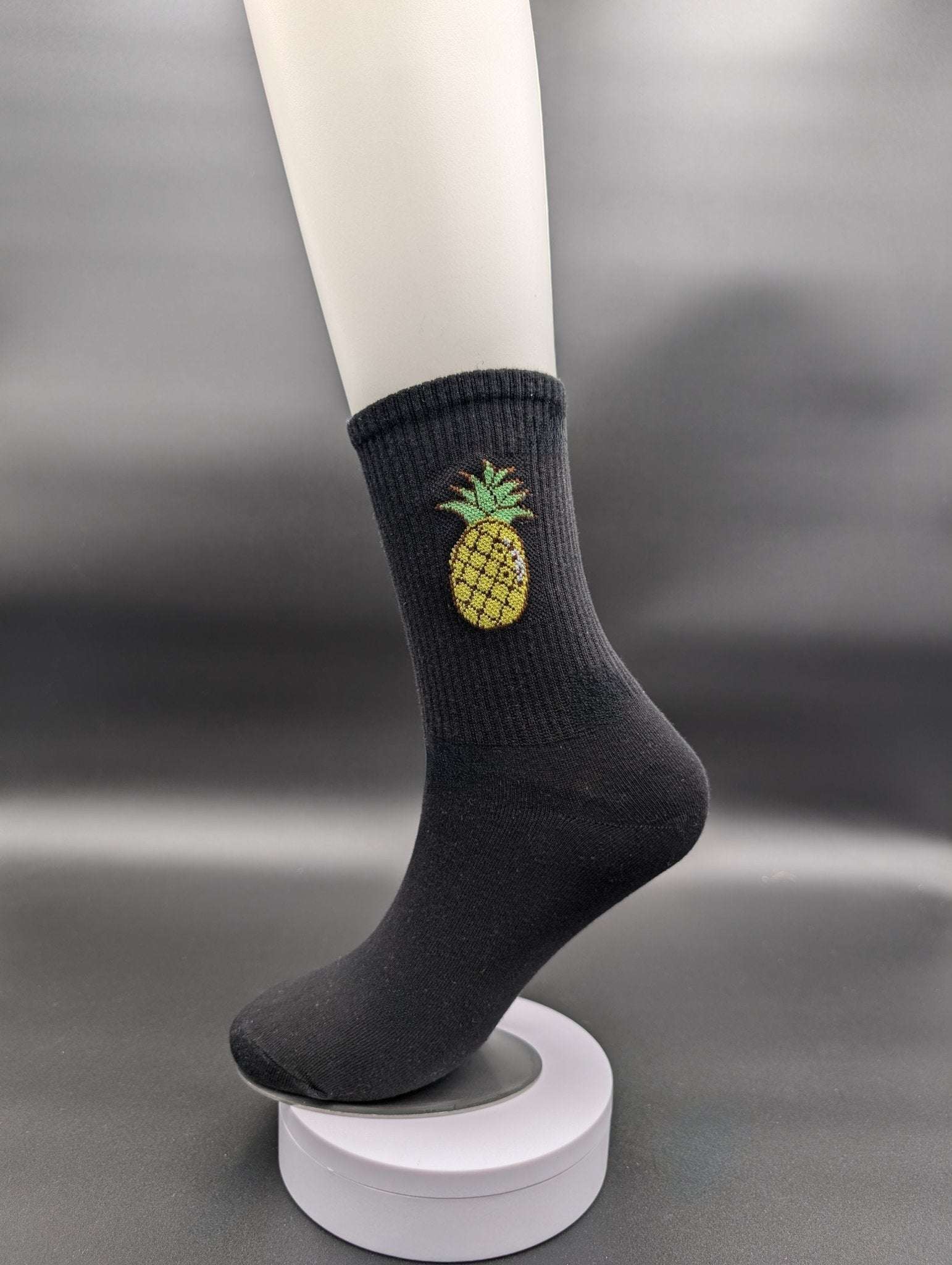 Honolulu Pineapple Crew Socks – Magnetic Lock and Loop Design - Le Loxx